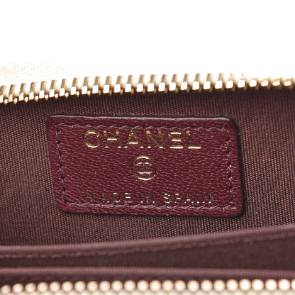 Chanel Sheepskin Quilted Mademoiselle Vintage Zip Coin Purse White 6 of 12