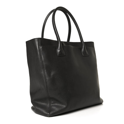 Chanel Calfskin Tall Cerf Tote Dark Grey 2 of 10