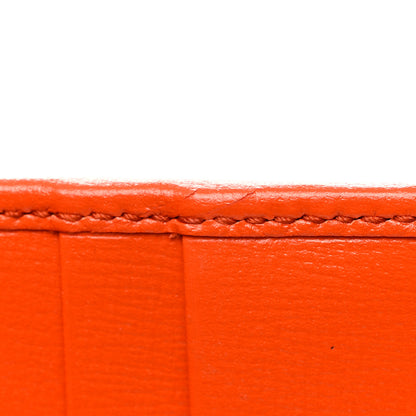 Gucci Azalea Calfskin Enamel Horsebit 1955 Wallet On Chain Deep Orange 13 of 14