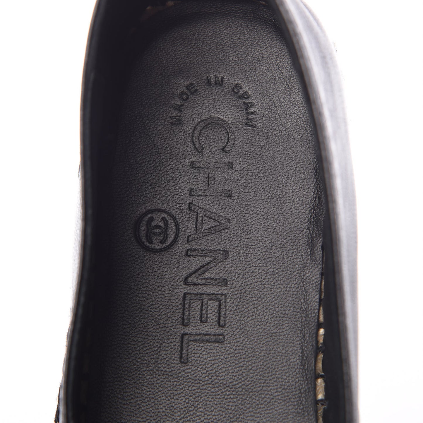 Lambskin Quilted CC Espadrilles 35 Black