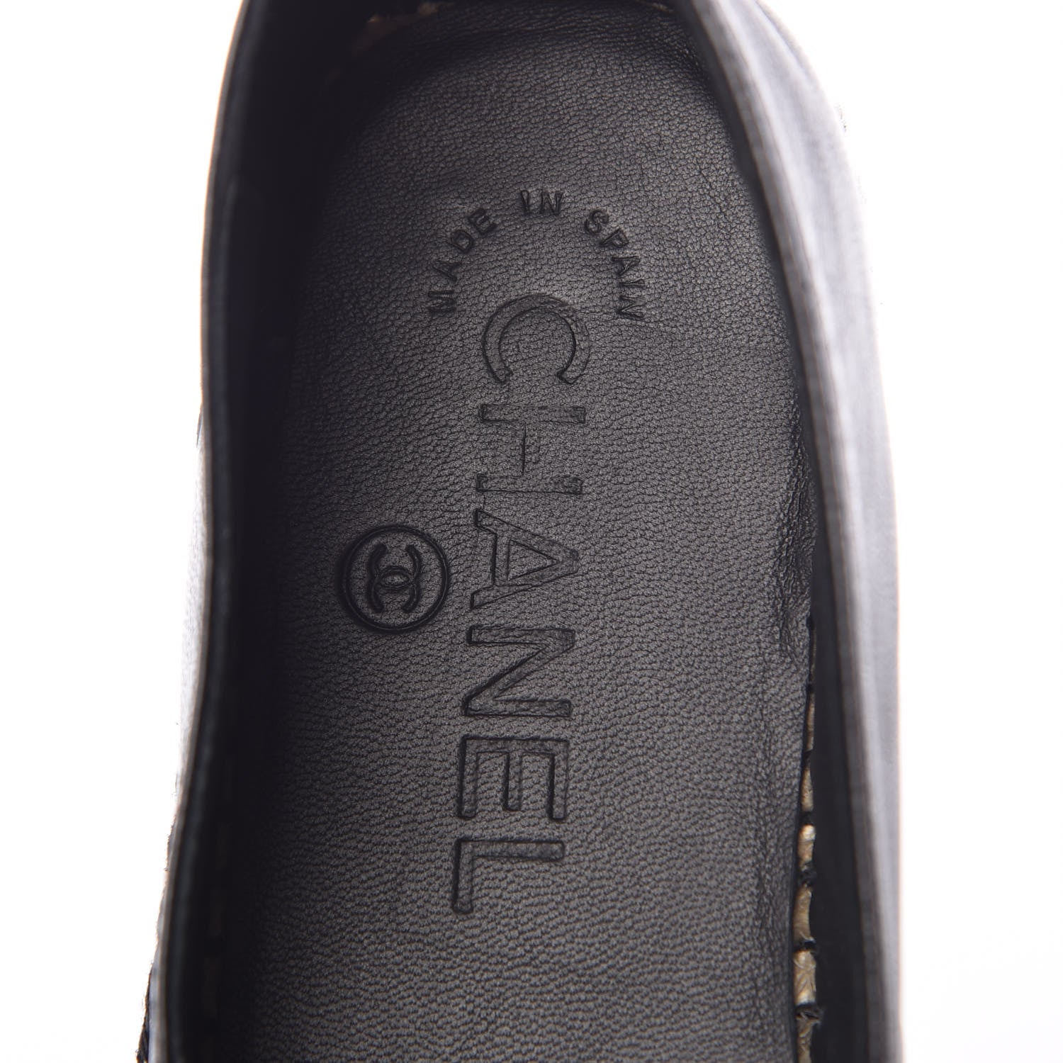 Chanel Lambskin Quilted CC Espadrilles 35 Black 8 of 10