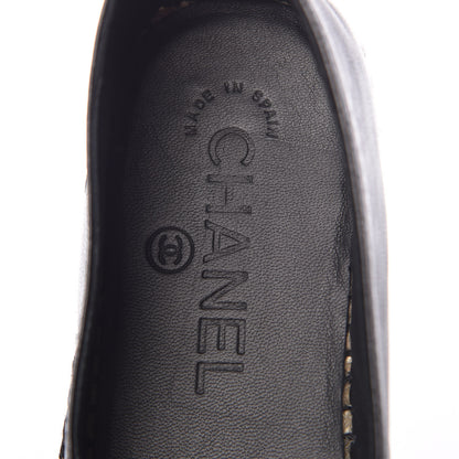 Chanel Lambskin Quilted CC Espadrilles 35 Black 8 of 10