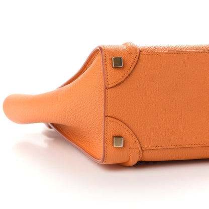 Celine Goatskin Micro Luggage Light Orange 6 of 8