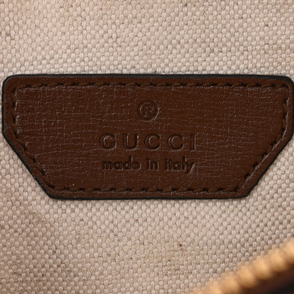 Gucci GG Supreme Monogram Textured Calfskin Retro Interlocking G Belt Bag Beige Ebony Brown Sugar 6 of 11