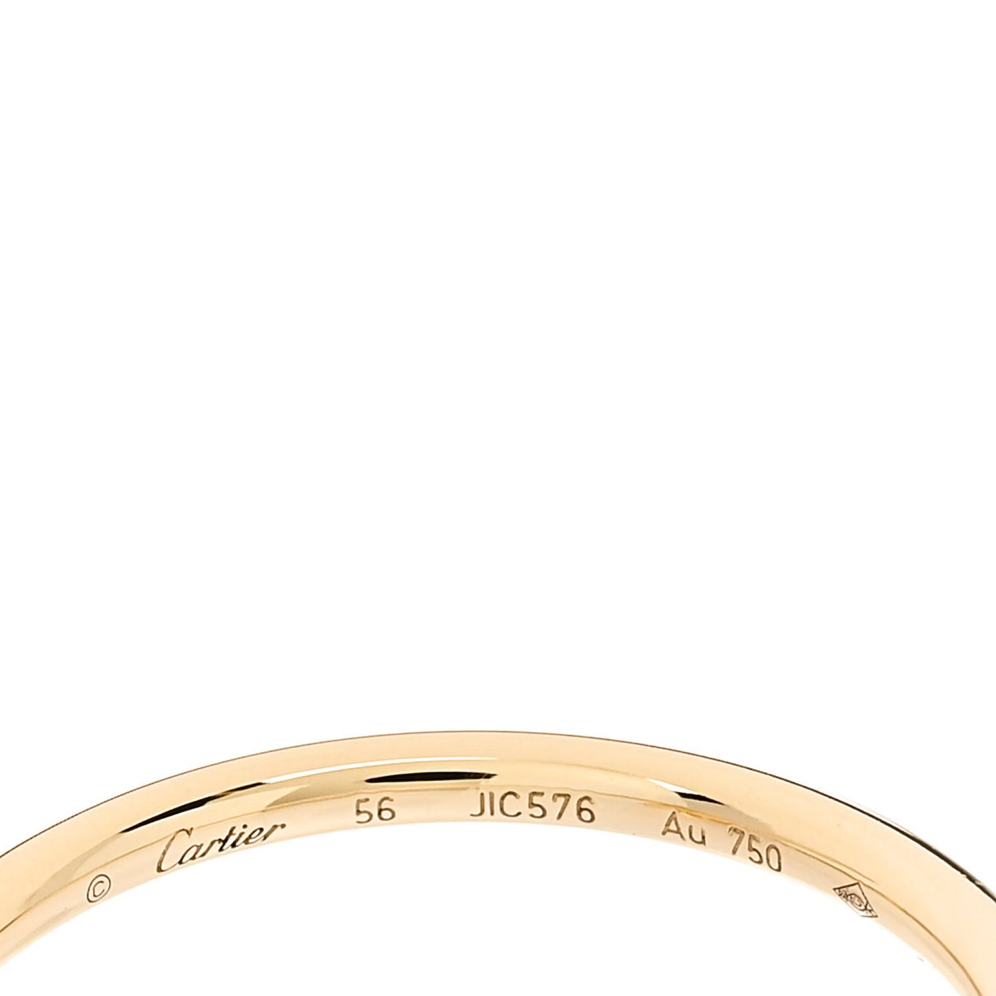 18K Yellow Gold Small Juste Un Clou Ring 56 7.5