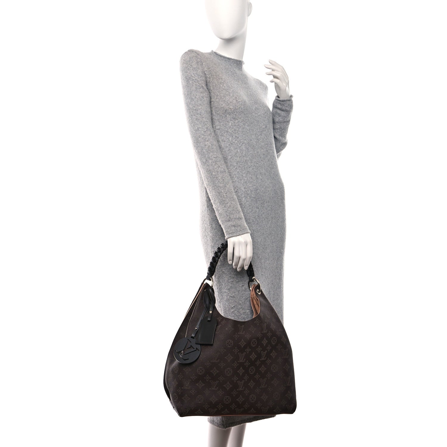 Louis Vuitton Mahina Carmel Hobo Chocolate 2 of 11