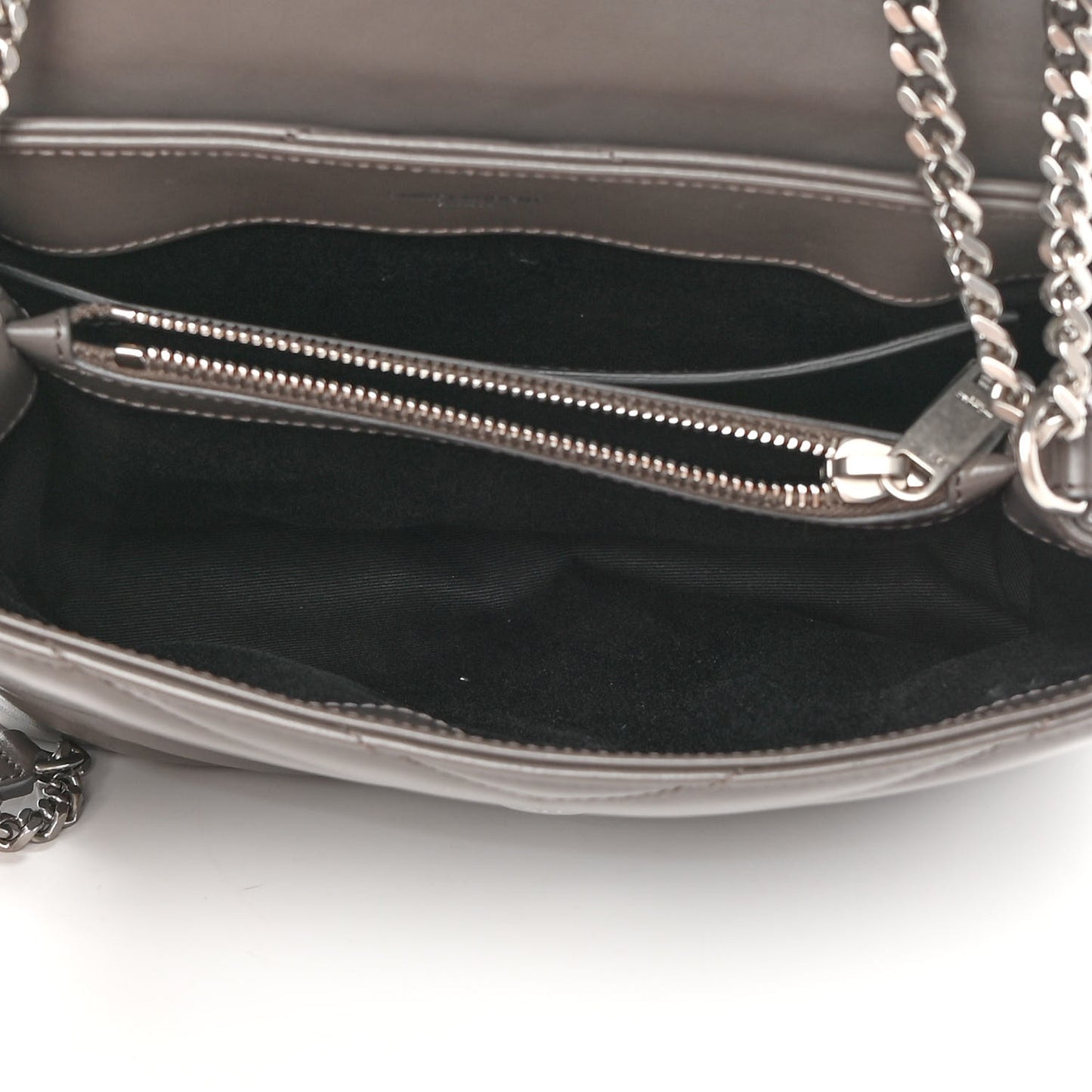 Calfskin Y Quilted Monogram Small Loulou Chain Satchel Taupe