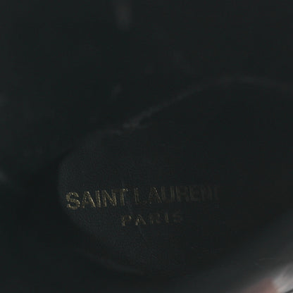 Saint Laurent Vitello Marilyn Raven 110 Buba Knee High Boots 37 Black 9 of 10