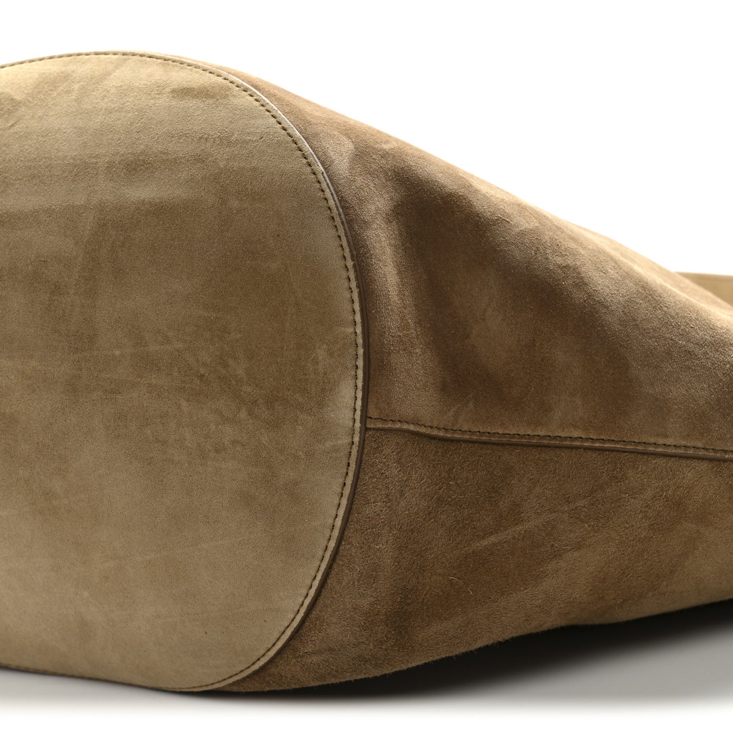 Khaite Suede Calfskin Medium Lotus Tote Mud 10 of 10