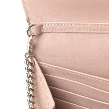 Christian Dior Grained Calfskin Diorama Croisiere Chain Wallet Rose Poudre 12 of 22