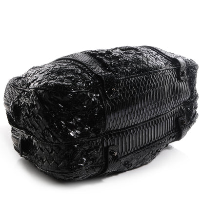 Burberry Python Knight Satchel Black 4 of 9