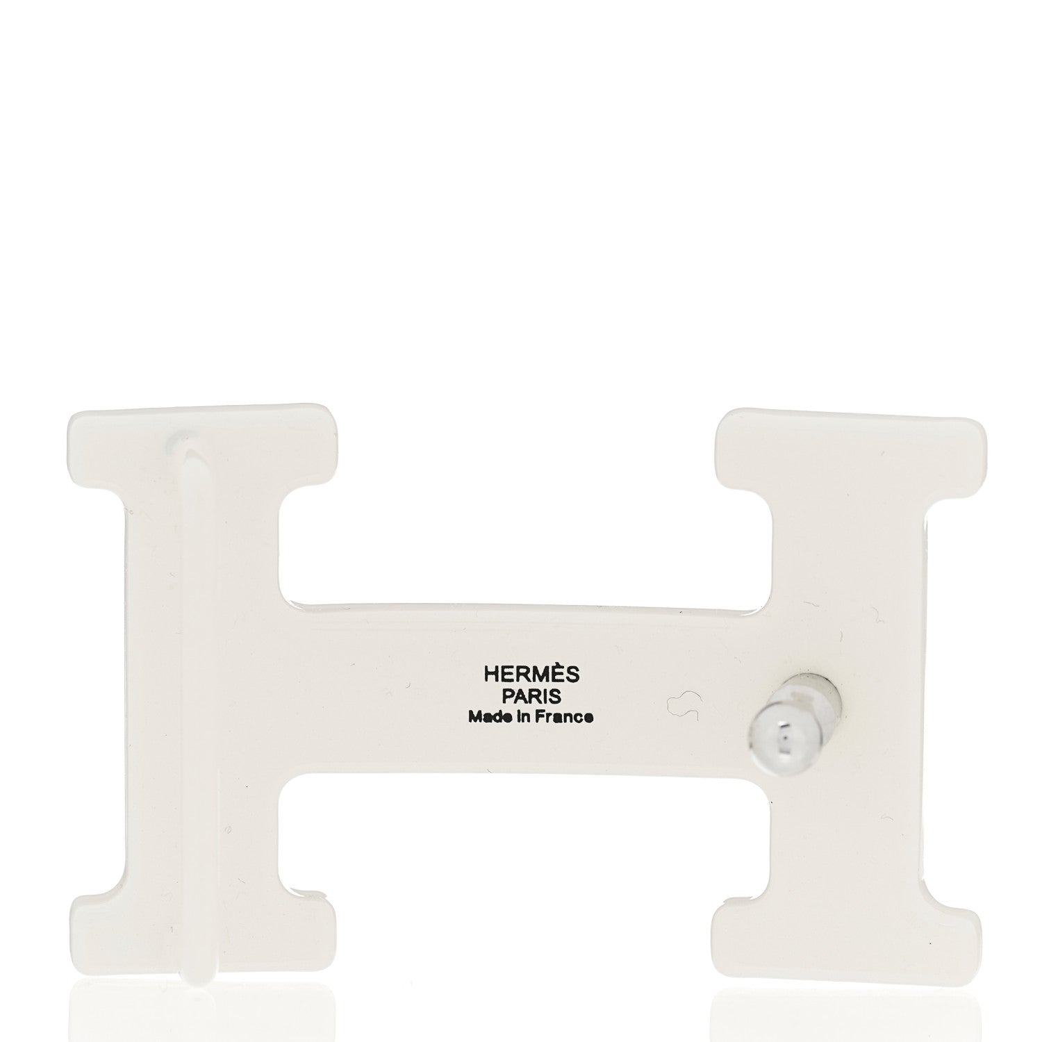 Hermes Enamel 24mm Mini H Belt Buckle Nata 3 of 3