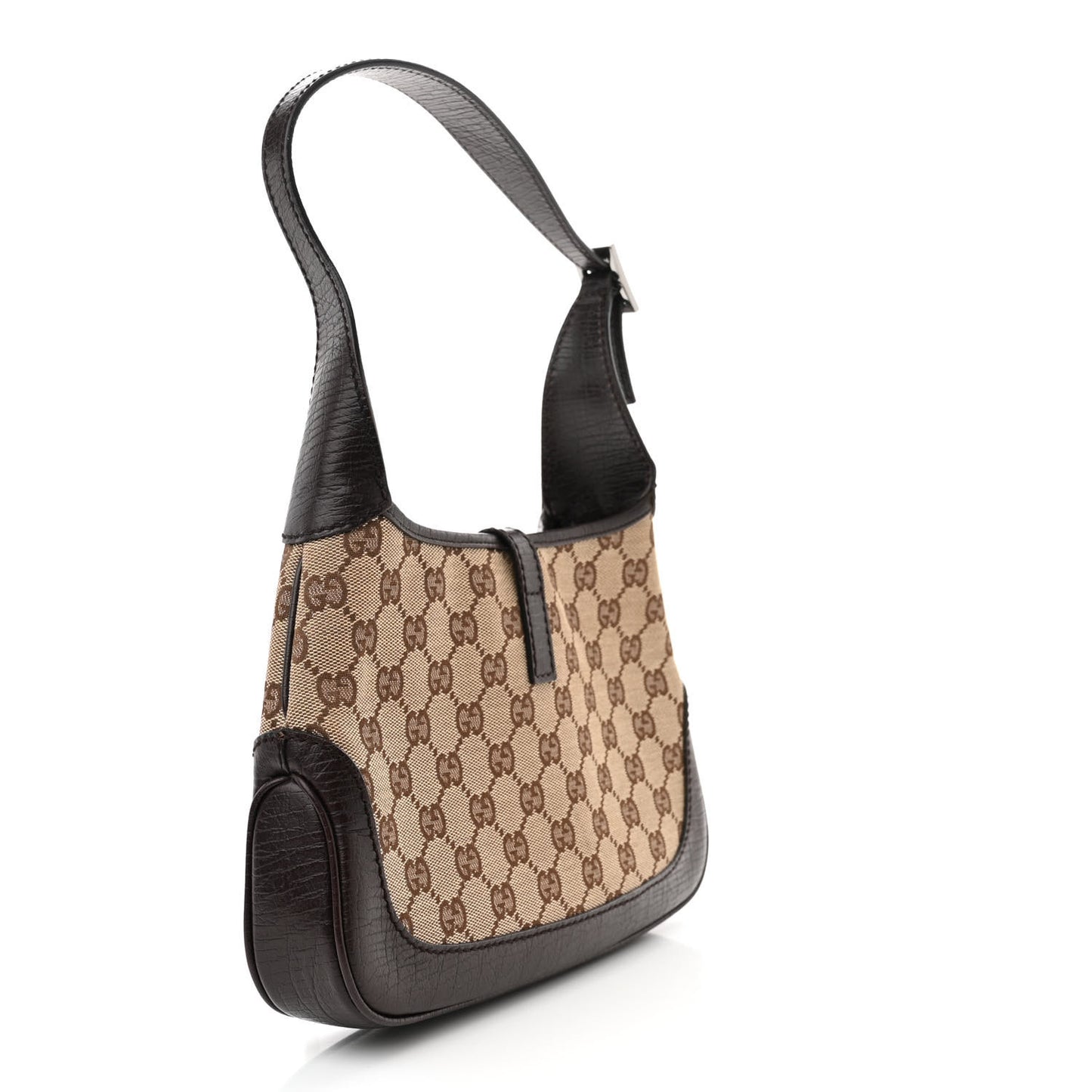 Monogram Web Small Jackie O Hobo Dark Brown