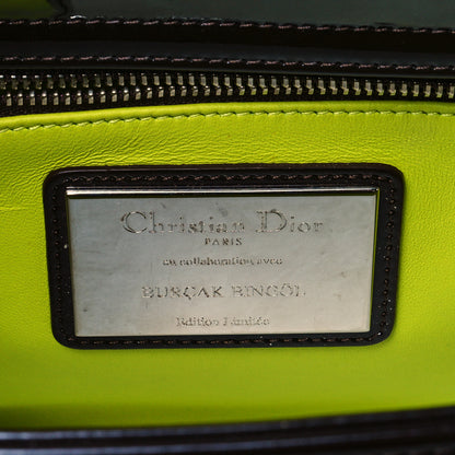 Christian Dior Patent Calfskin Medium Burcak Bingol Of Turkey Lady Dior Art Black Multicolor 8 of 9