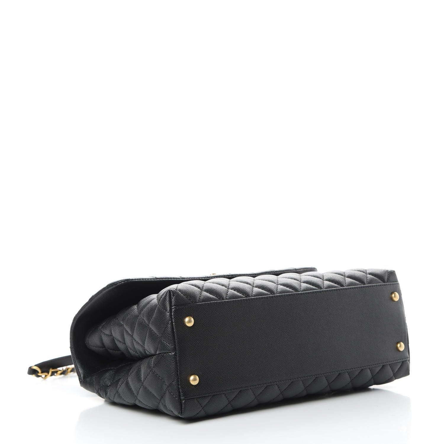 Chanel Caviar Quilted Medium Coco Handle Flap Black 4 of 11