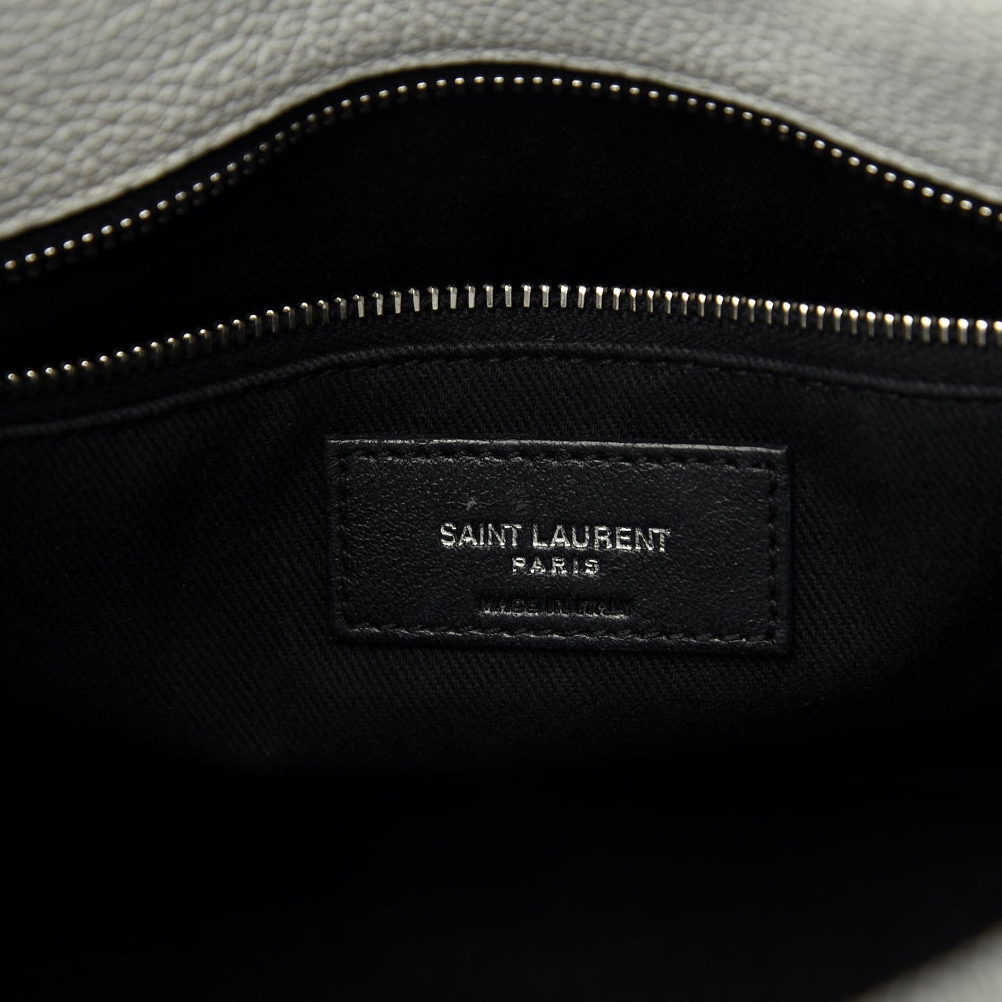 Grained Calfskin Baby Supple Sac De Jour White