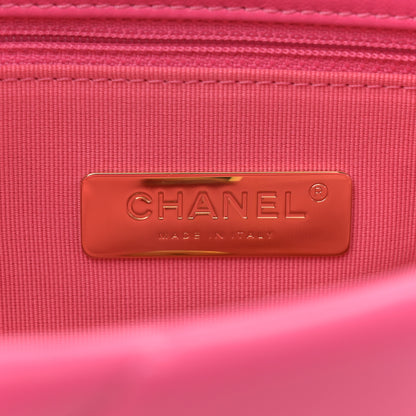 Chanel Lambskin Quilted Medium Chanel 19 Flap Dark Pink 6 of 11