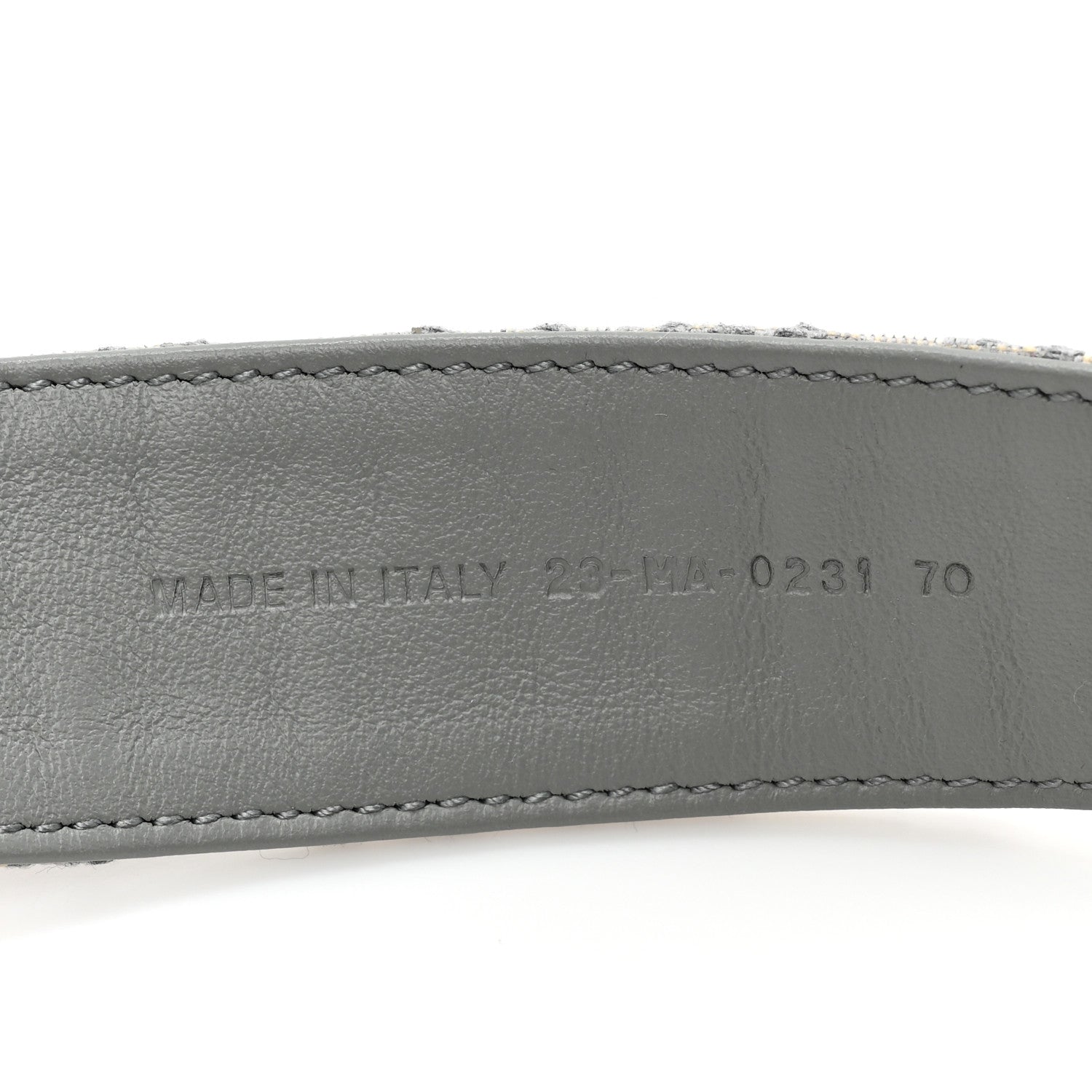 Christian Dior Oblique 30 Montaigne 35mm Belt 70 28 Gris 5 of 6
