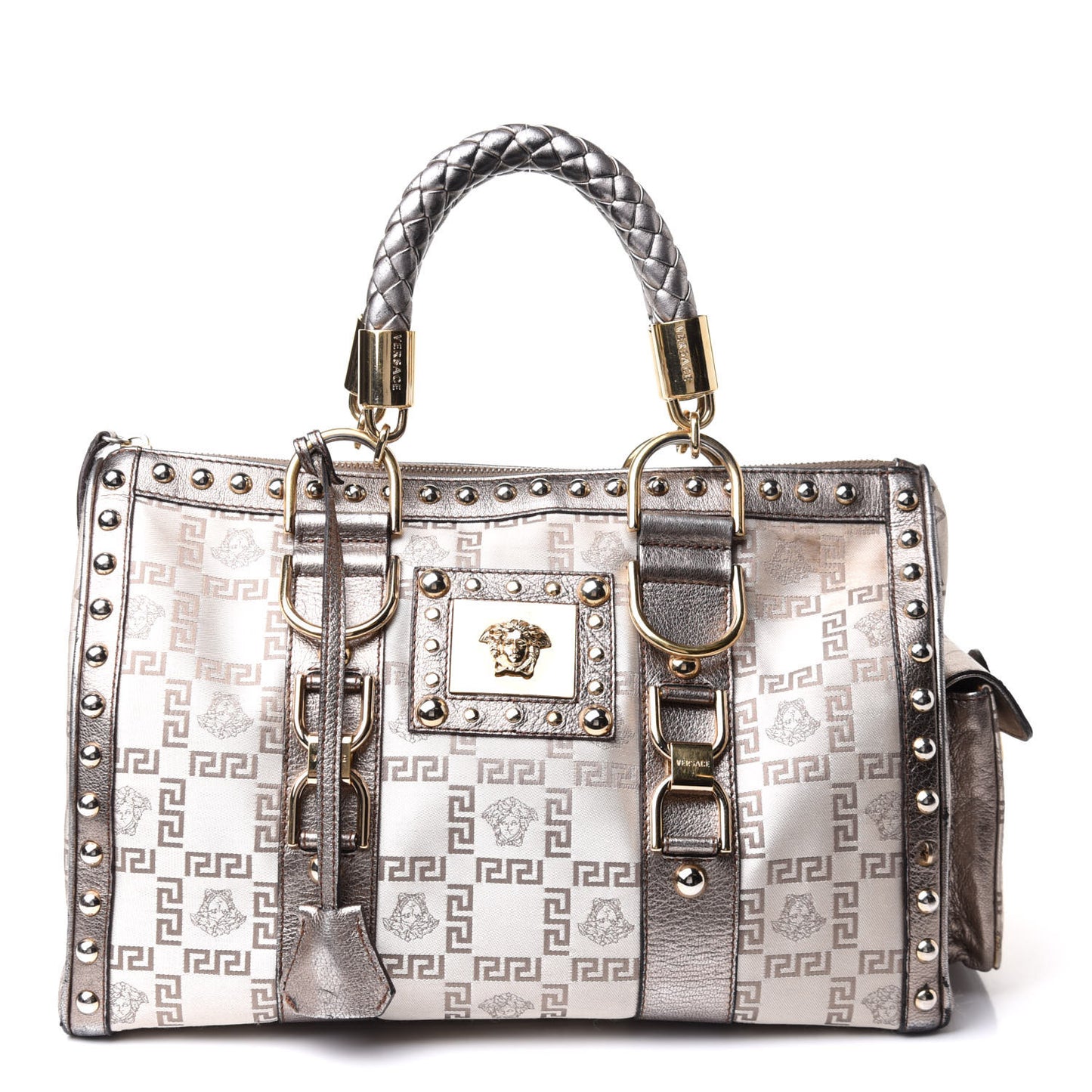 Metallic Calfskin Snap Out Of It Bag Bronze