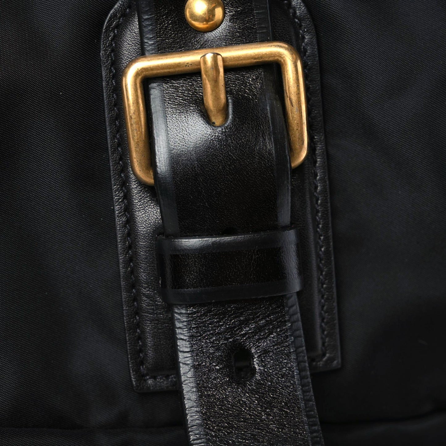 Tessuto Nylon Quilted Tote Nero Black