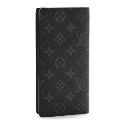 Louis Vuitton Monogram Eclipse Brazza Wallet 3 of 8