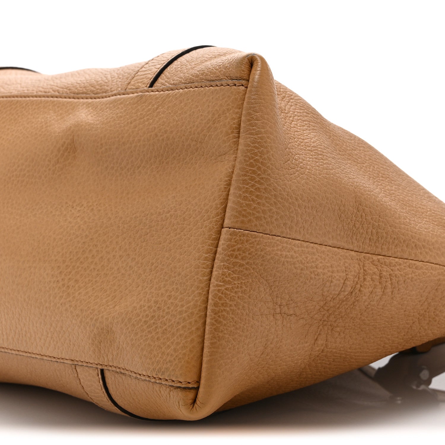 Gucci Pebbled Calfskin Medium GG Convertible Dome Satchel Beige 11 of 11