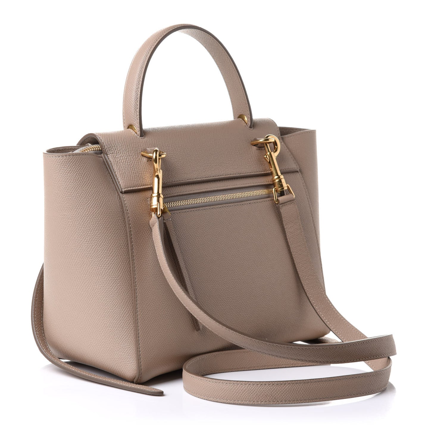 Grained Calfskin Micro Belt Bag Light Taupe