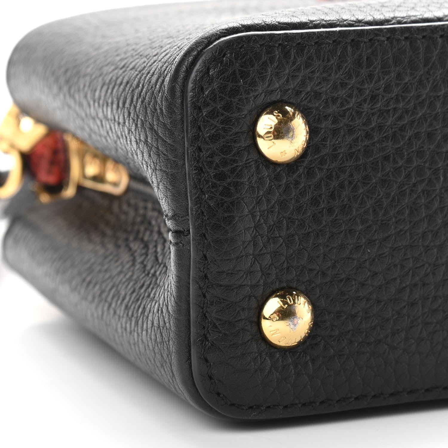 Louis Vuitton Taurillon Lizard Capucines Mini 8 of 9