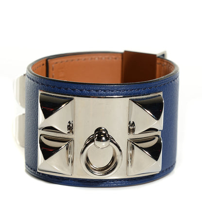 Hermes Swift Collier De Chien CDC Bracelet Small Bleu Saphir 1 of 7