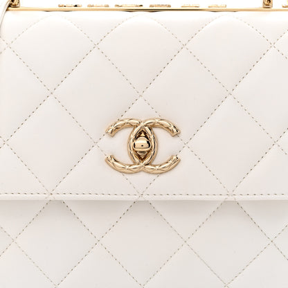 Chanel Lambskin Quilted Small Trendy CC Dual Handle Flap Bag White 8 of 10