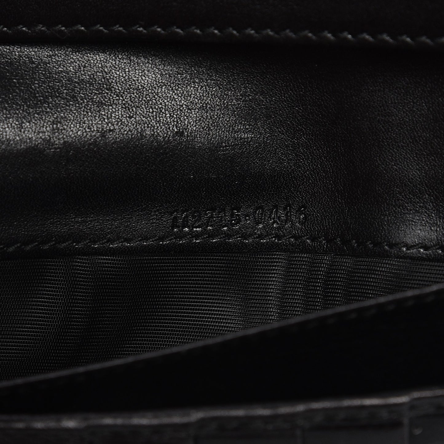 Guccissima Margaux Calfskin Metal Bar Continental Flap Wallet Black
