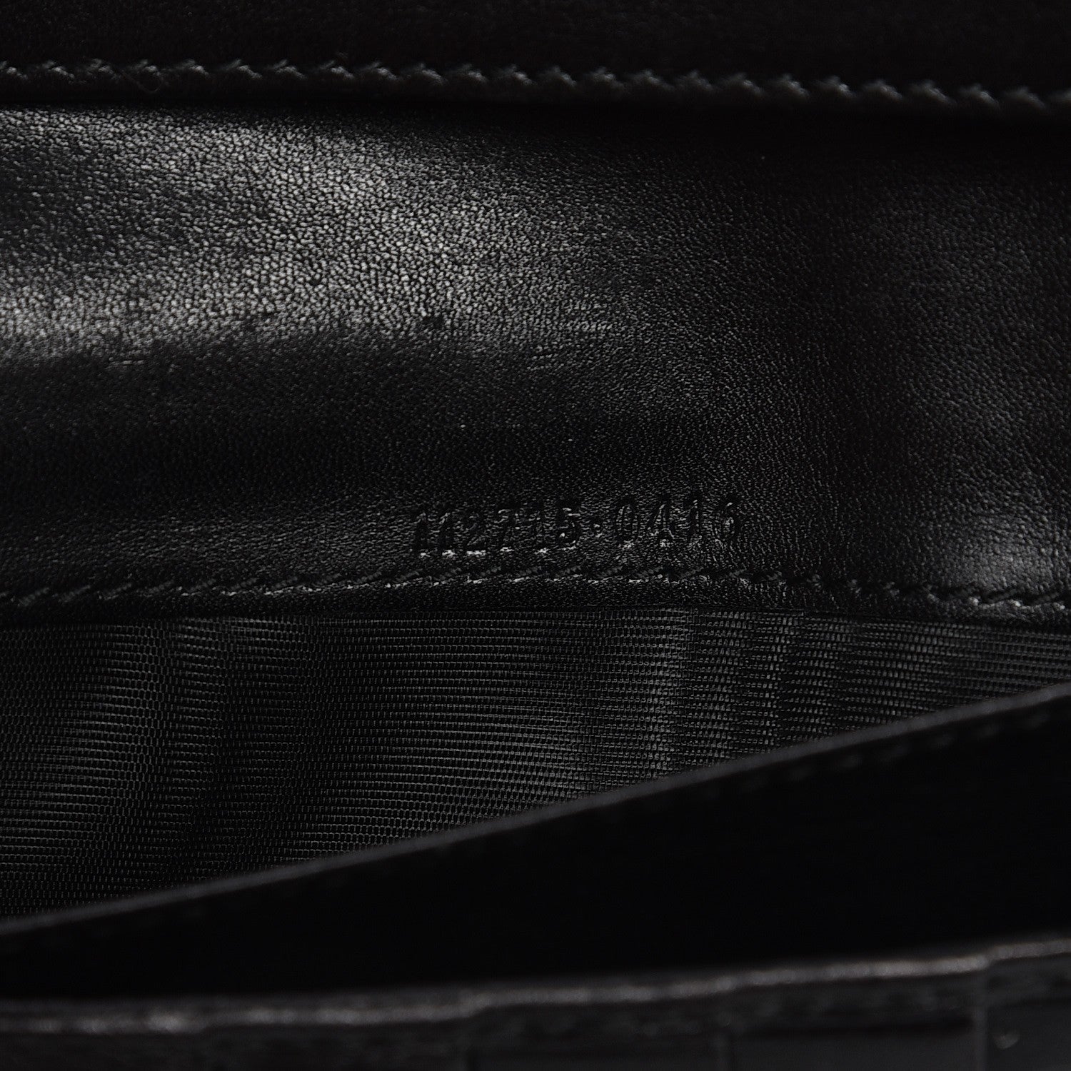 Gucci Guccissima Margaux Calfskin Metal Bar Continental Flap Wallet Black 14 of 14