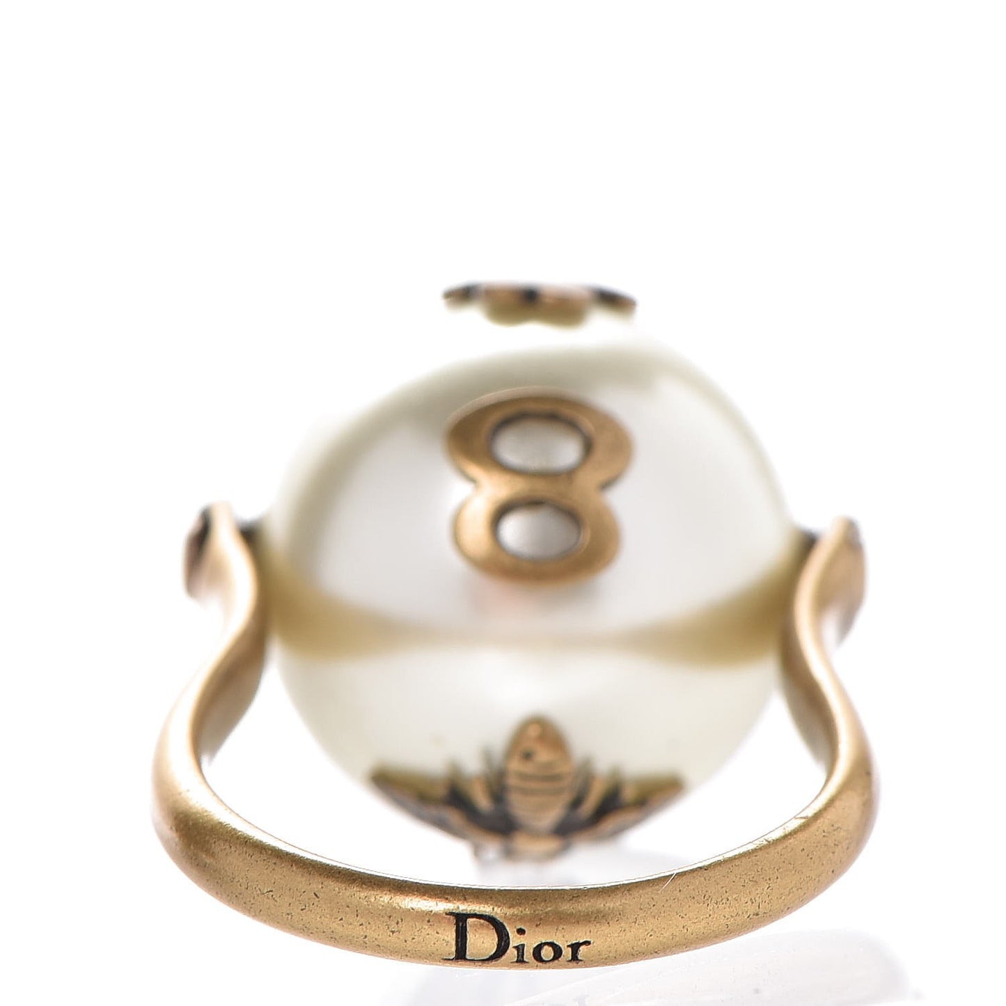 Spinning Pearl Tresor De Tribal Ring M Aged Gold