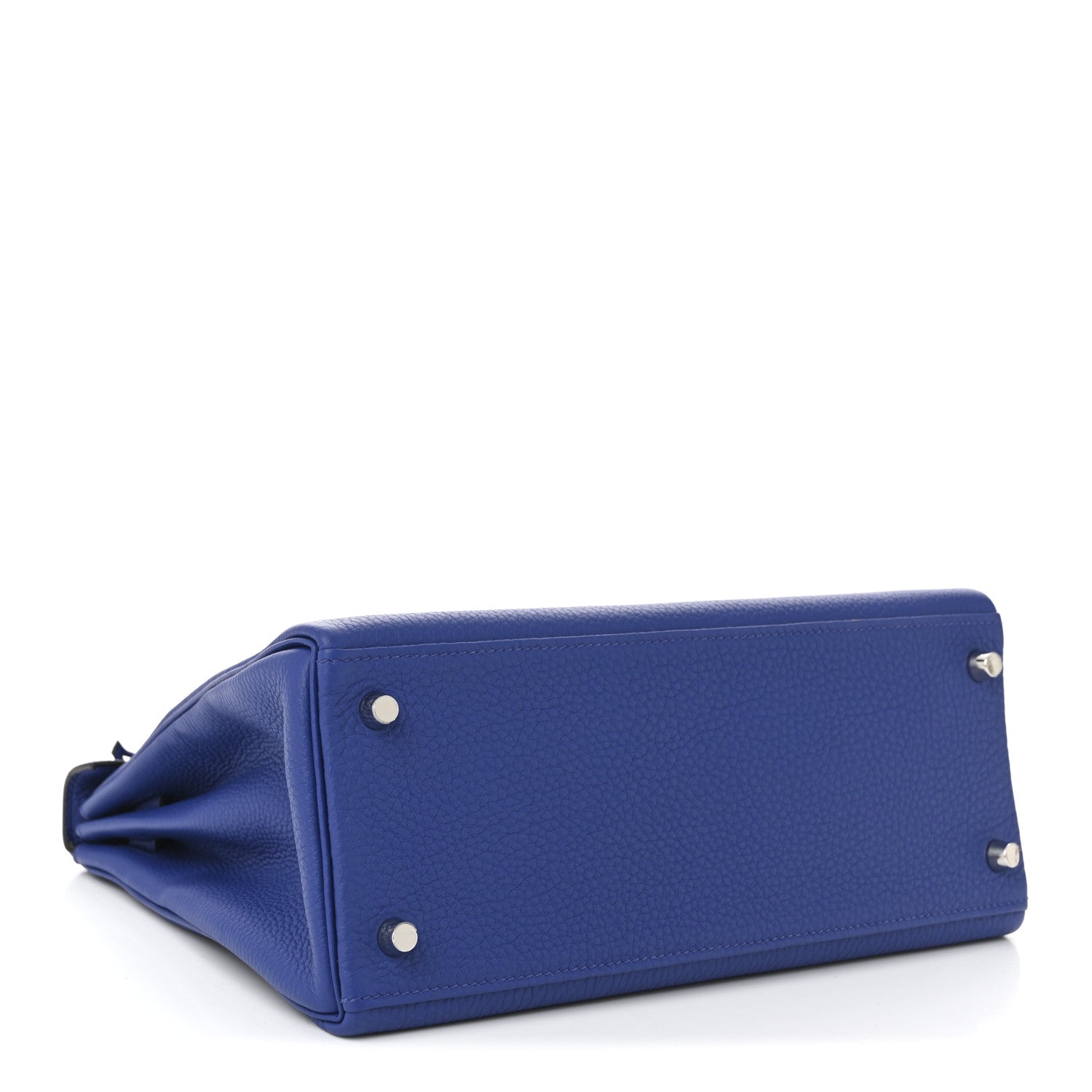 Hermes Togo Au Galop Kelly Retourne 28 Bleu Electrique Bleu Indigo Lime 4 of 10