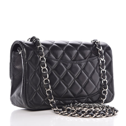 Chanel Lambskin Quilted Mini Rectangular Flap Black 3 of 12