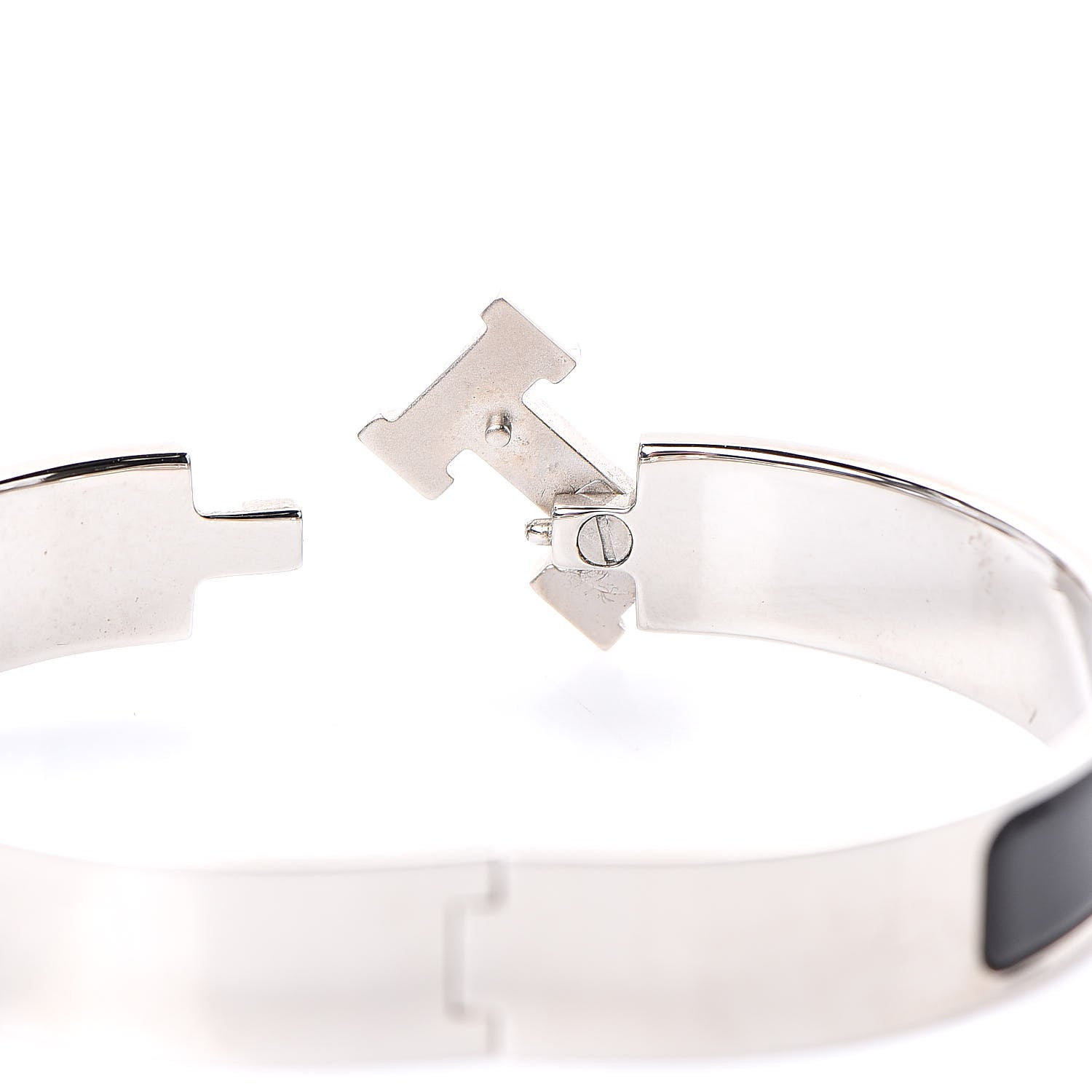Hermes Enamel Narrow Clic Clac H Bracelet PM Black 4 of 5
