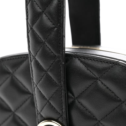 Chanel Lambskin Minaudiere Vanity With Handle Black 9 of 10