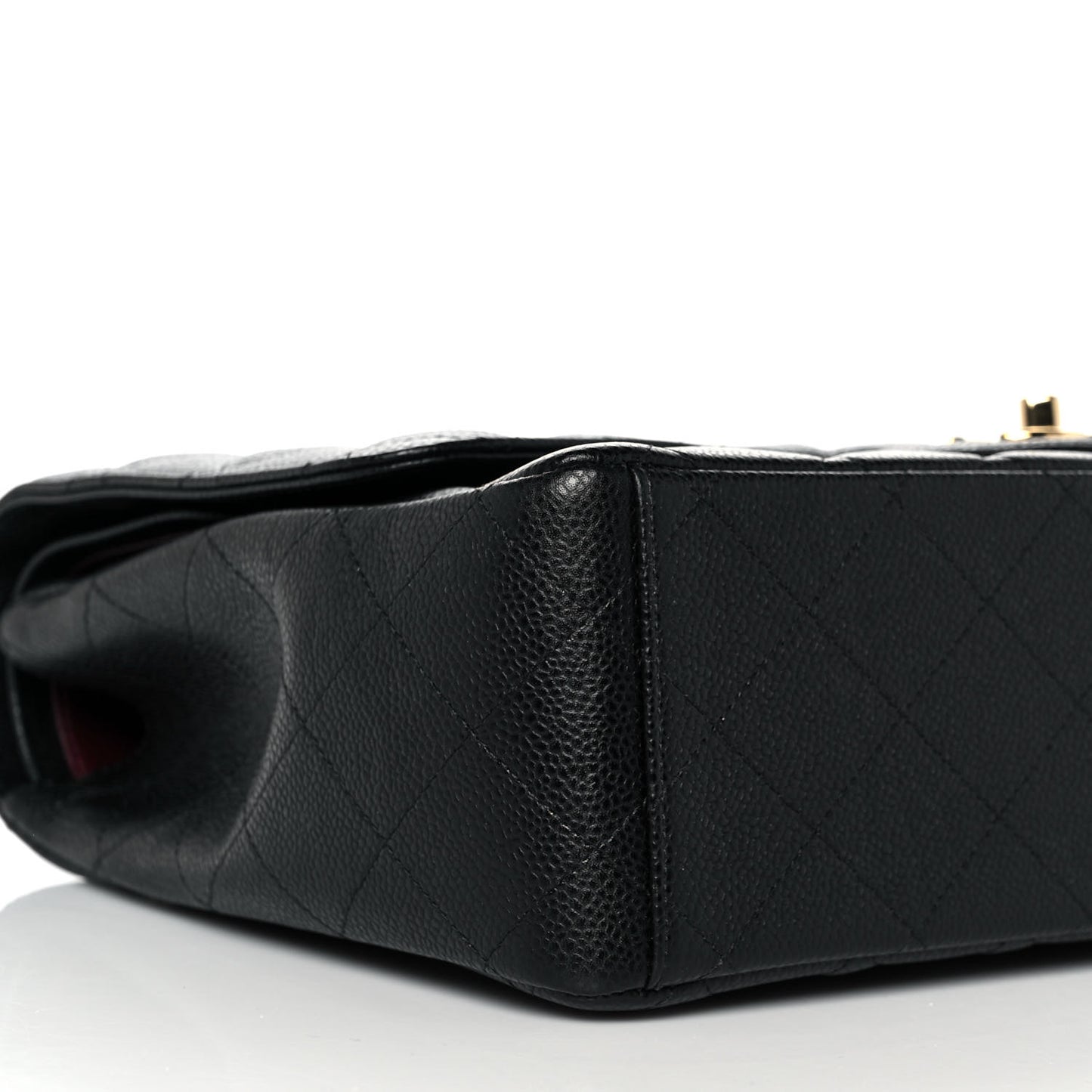 Caviar Quilted Maxi Double Flap Black