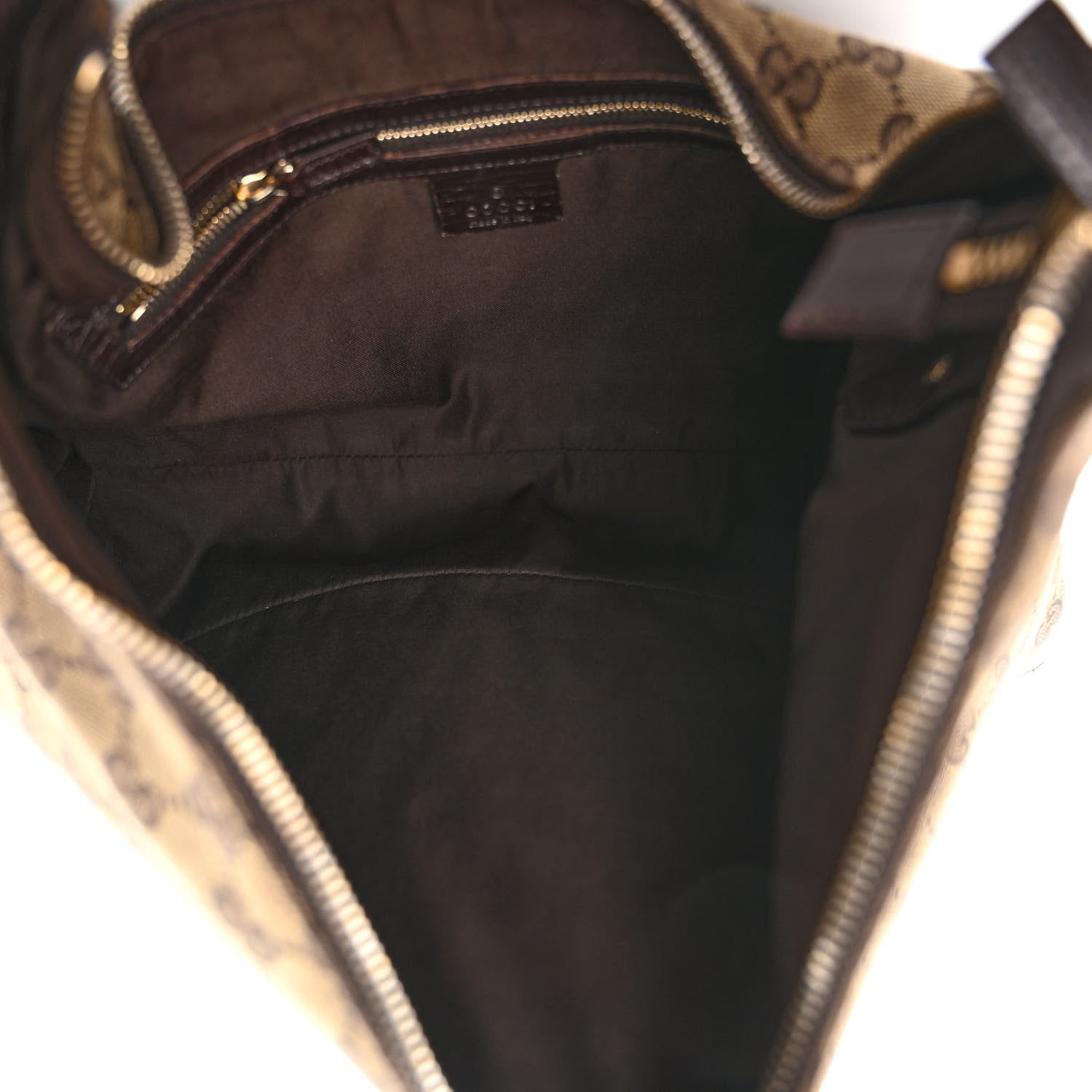 Gucci Monogram Medium Horsebit Chain Hobo Dark Brown 5 of 10