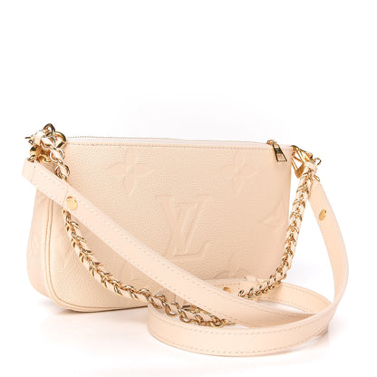 Louis Vuitton Empreinte Monogram Giant Multi Pochette Accessories Cream 3 of 10