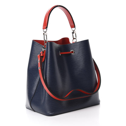 Louis Vuitton Epi Neonoe Indigo Coquelicot 4 of 15