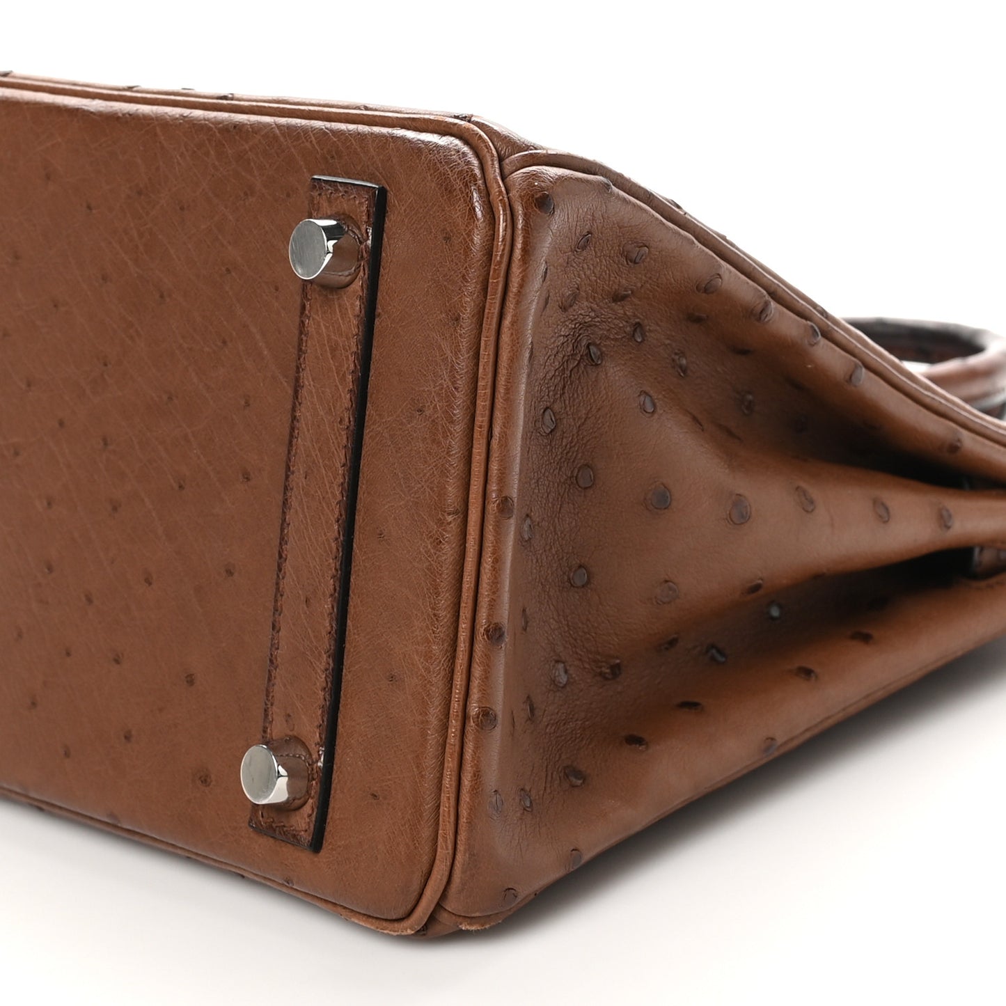 Ostrich Birkin 25 Noisette