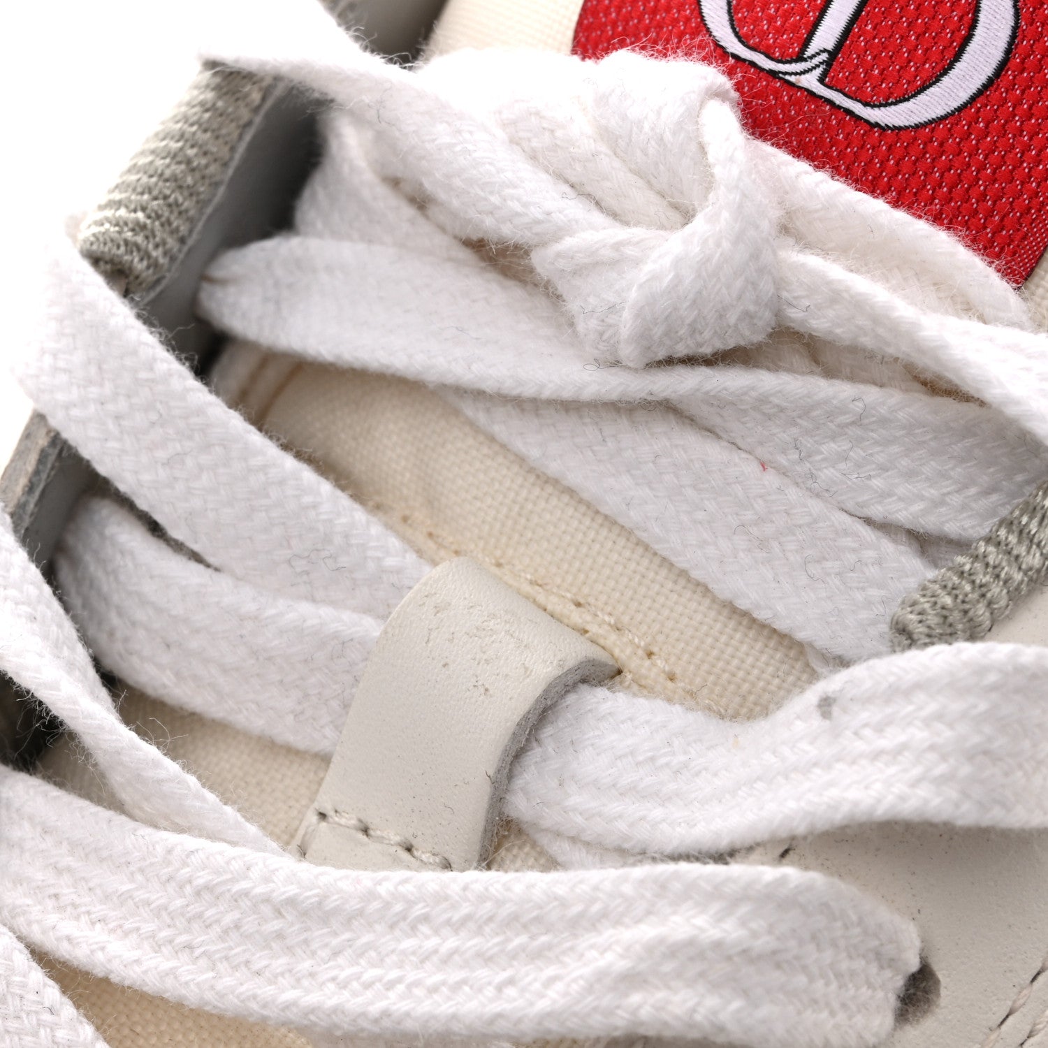 Christian Dior Smooth Calfskin Oblique Galaxy Perforated Mens B27 Low Top Sneakers 44 White Red 11 of 12