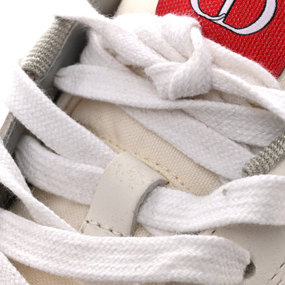 Christian Dior Smooth Calfskin Oblique Galaxy Perforated Mens B27 Low Top Sneakers 44 White Red 11 of 12