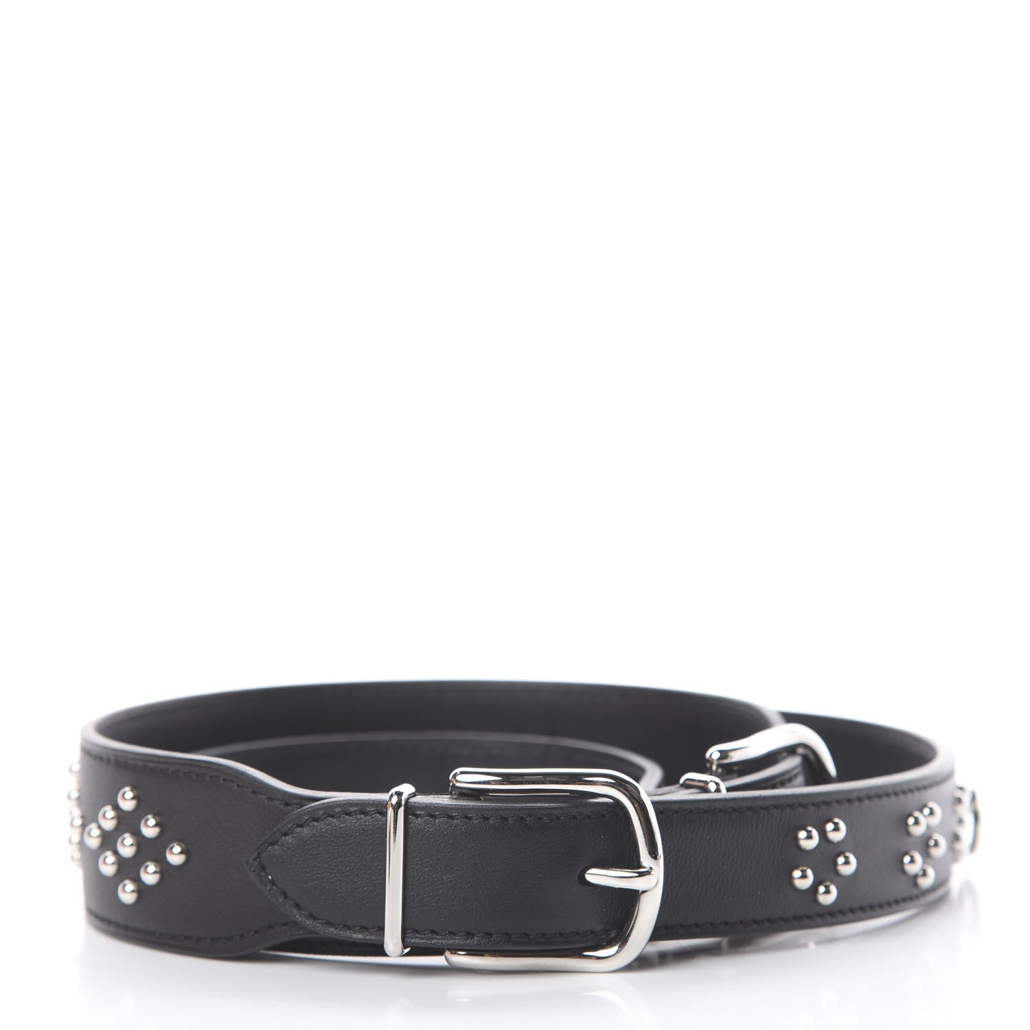 Hermes Swift Studded Carnaby Losange Shoulder Strap Black 2 of 3