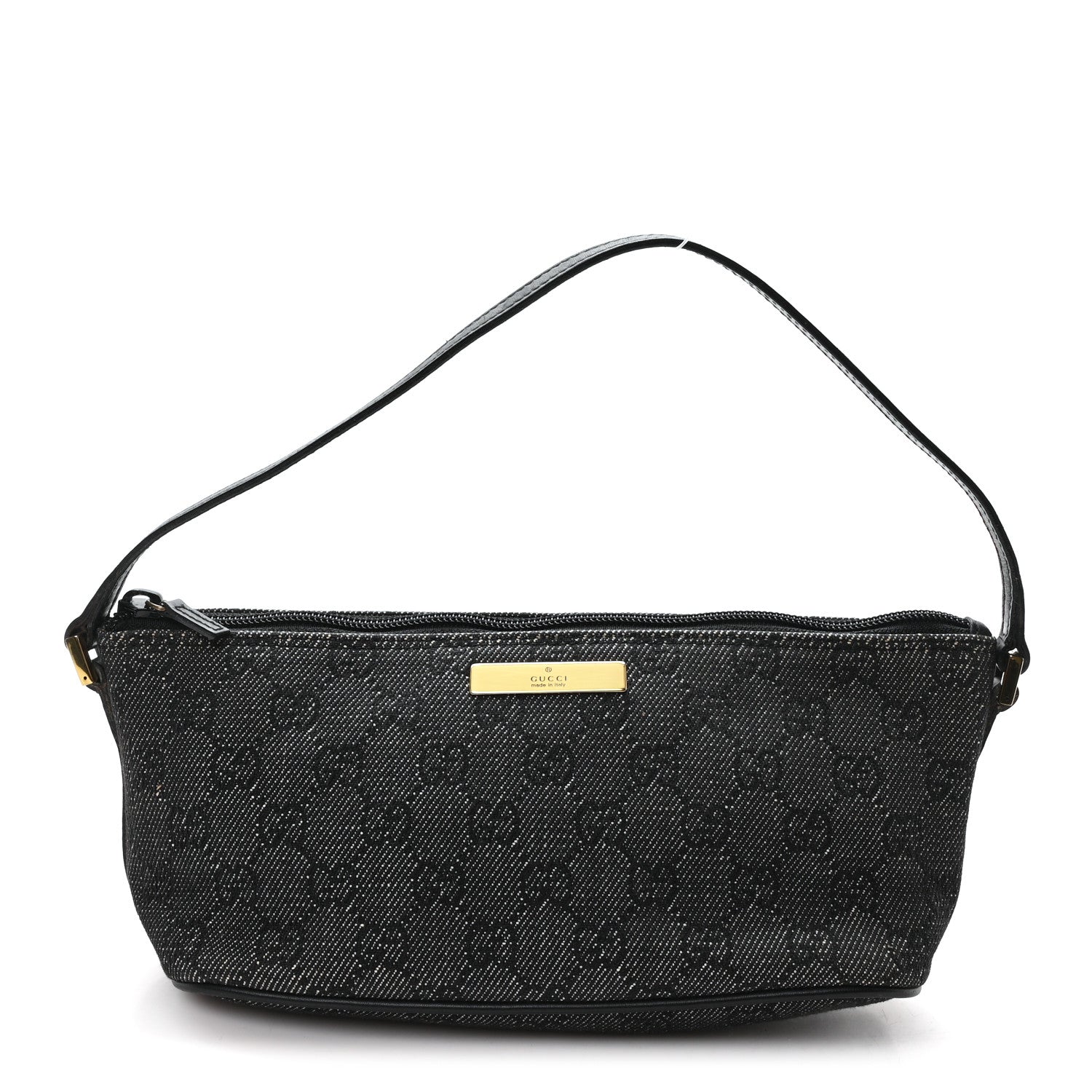 Gucci Monogram Boat Pochette Black 1 of 10