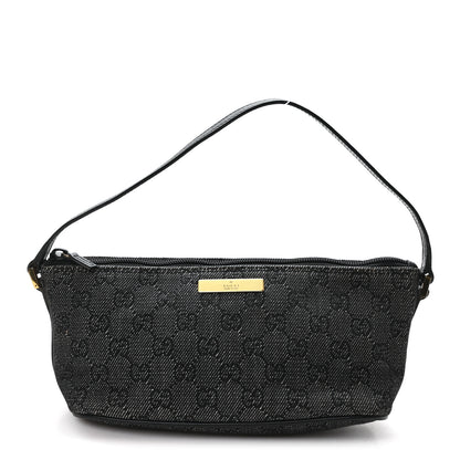 Gucci Monogram Boat Pochette Black 1 of 10