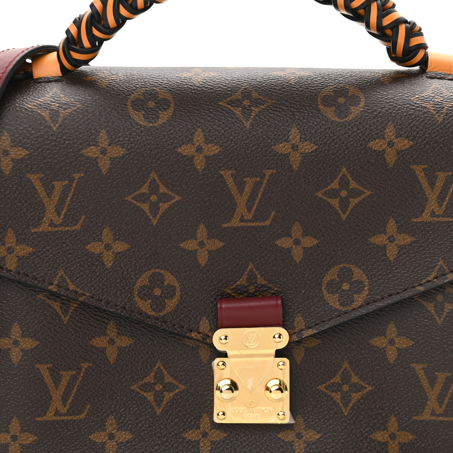 Monogram Braided Pochette Metis Safran