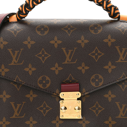 Louis Vuitton Monogram Braided Pochette Metis Safran 8 of 11