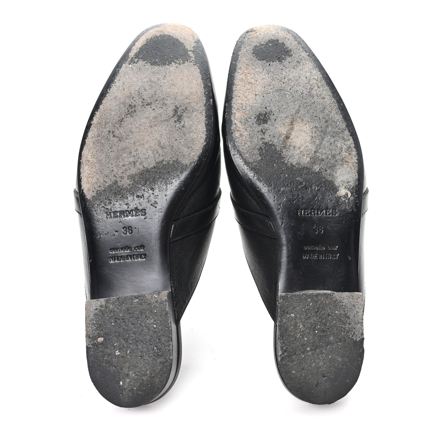 Hermes Goatskin Oz Mules 36 Black 6 of 10